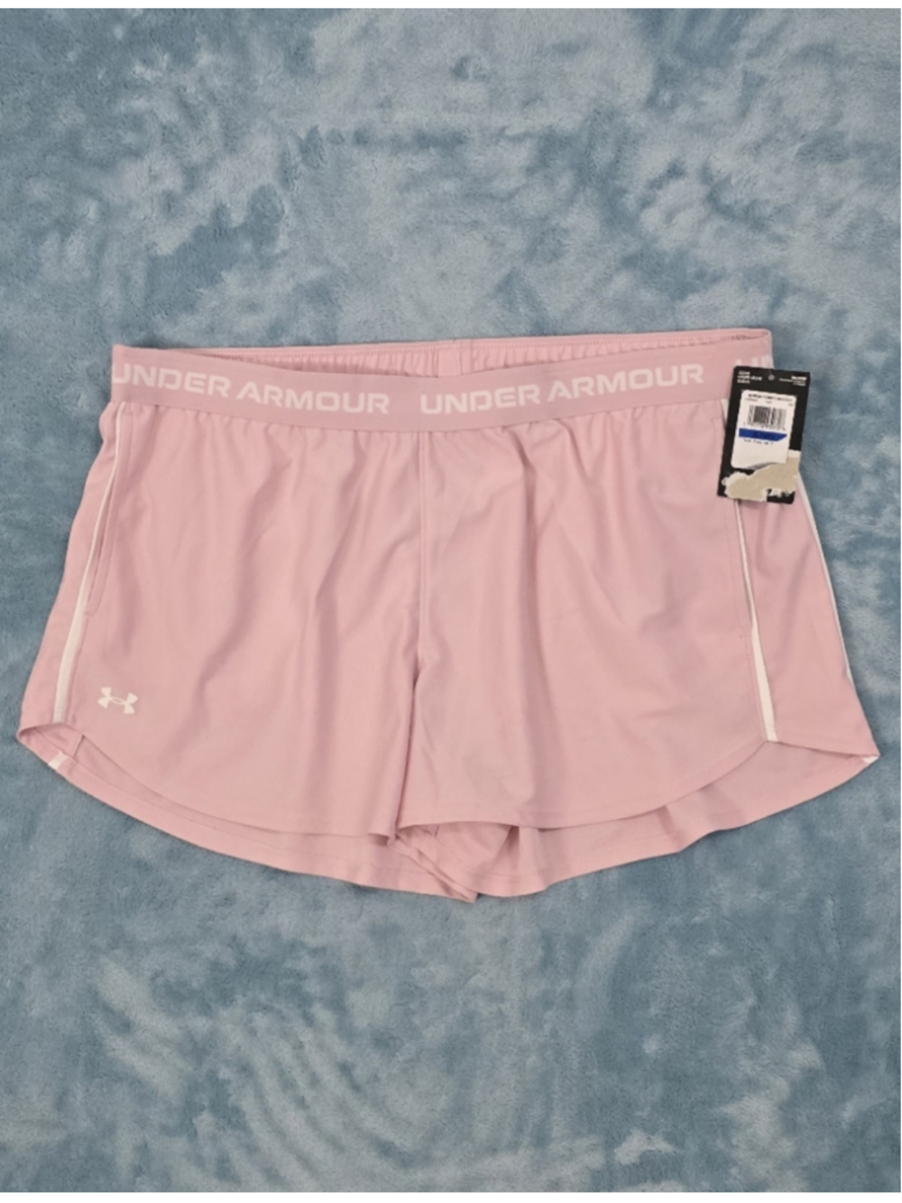 Women's Under Armour Athletic Shorts XL Pink White